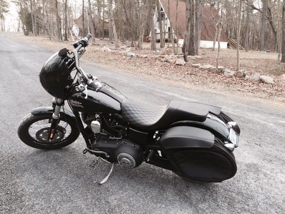 Saddlebags and turn signal relocation