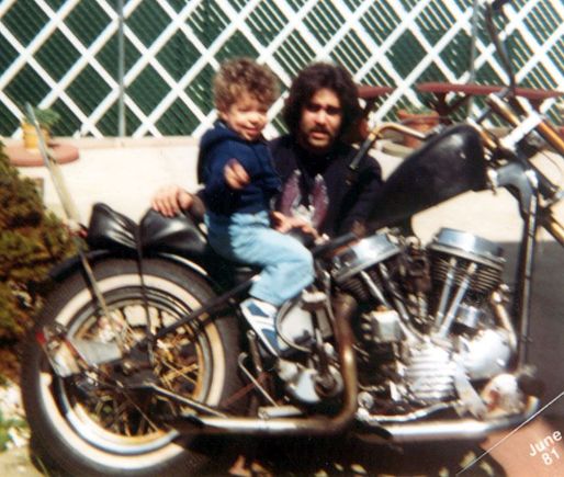 Me and my son 61 panhead 