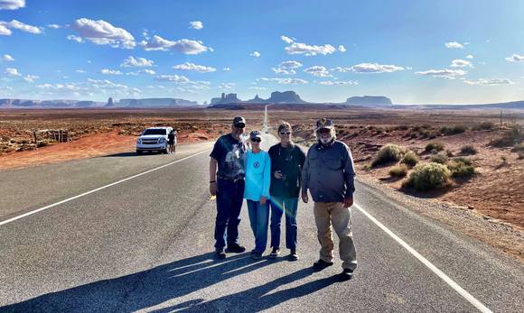Forrest Gump Hill south of Mexican Hat