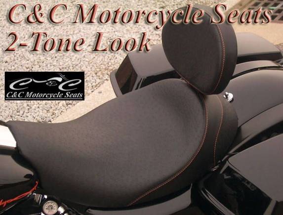 Bagger Seat two tone
http://www.sideroadcycles.com/AmericanMotorcycles/Seats/Motorcycle_Seats.html