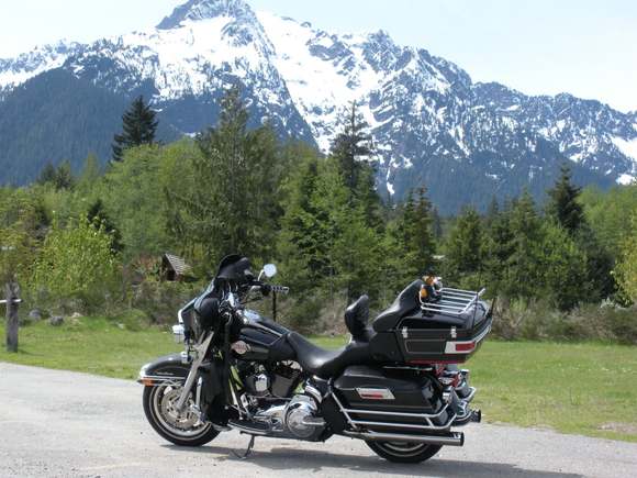 I took this awesome picture with my IPhone in Darrington, WA.  White Face mountain in background.  June of 2008