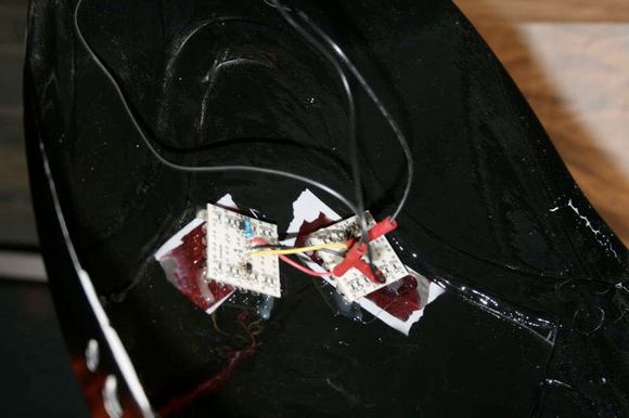 8 leds harley rocker paint