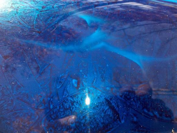 Marble base coat with ghost flames overlay/