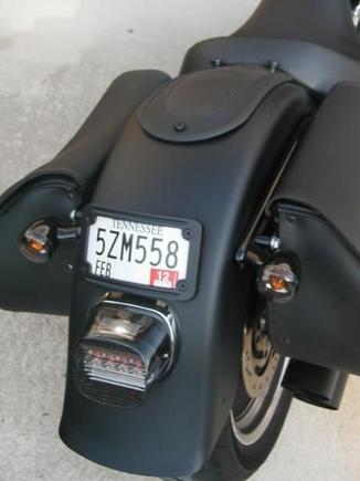 blacked out and powder coated rear end