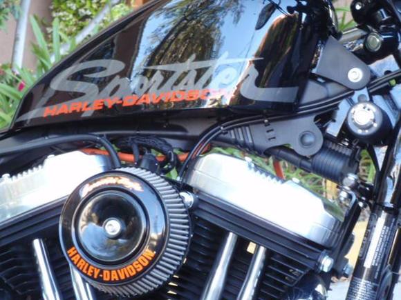 Arlen Ness Big Sucker in black with a '07 EVO Screamin' Eagle cover