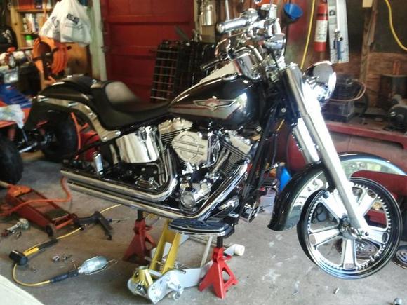 Test fitting and setting up the caliper spacing