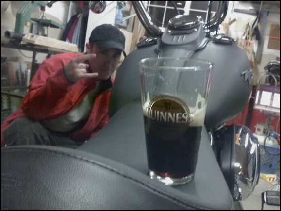 First night and first Guinness with my Street Bob.