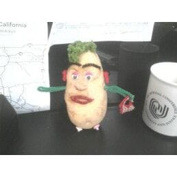 Mrs. Potato Head, this is how bored I am at work today! I work in produce...can you tell?? LOL