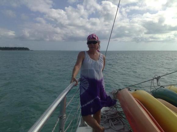 On board of a catamaran in Key West