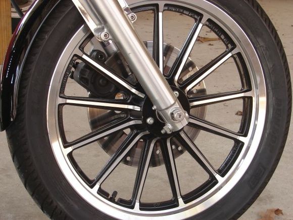 I polished and painted the front and back rim. Painted the inside of the rear sprocket.