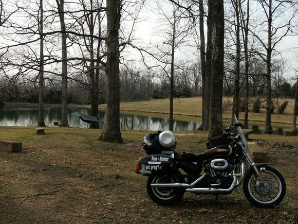 Clark Hammock, Kermit Chair (background)

Tourtank, PVC duffel, Hardstreet bags, Bell tank bag, PIAA and Trailtech lights, Trudeau coffee mug, Garmin 2610 (on bike)
