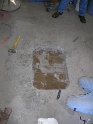 The hole is cut!