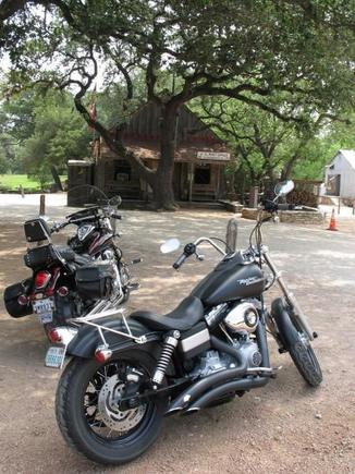 Luckenbach!  I wasnt aware that it was such a biker mecca. I had a nice rest there and then it was on to the Salt Lick!  Damn good BBQ!