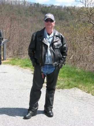 My husband, Todd (Main Monkey Business) 4.20.08 on Mt. Vogel