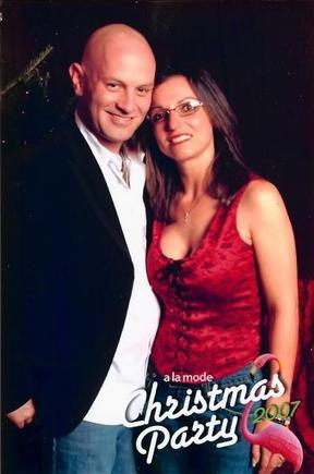 Me and my beautiful wife (Yeah, she's way too hot for me)