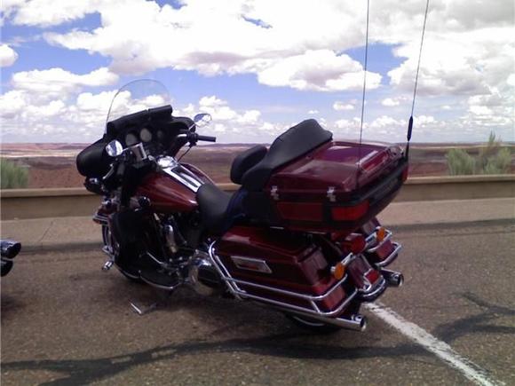 ultra and clouds in the petrified forest and painted desert, AZ