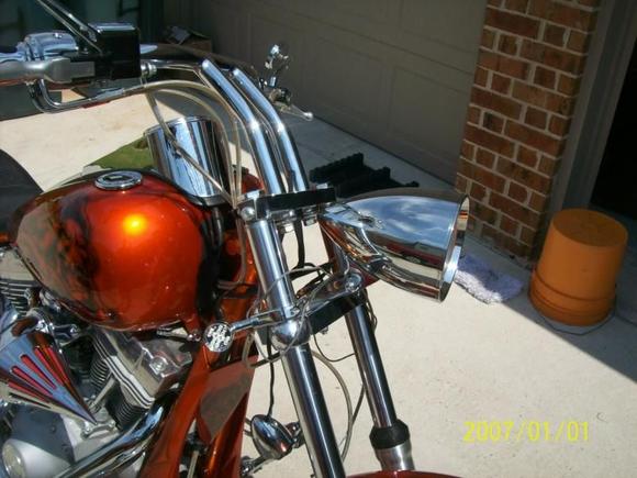 mock up of new headlight