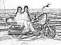 Beach Bike Sketch on West Coast Ride