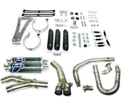 Termignoni exhaust system undressed.