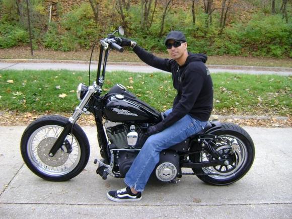 All cleaned up after riding home in a storm last night.