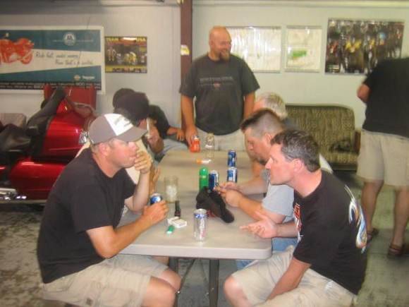 Hanging after days ride