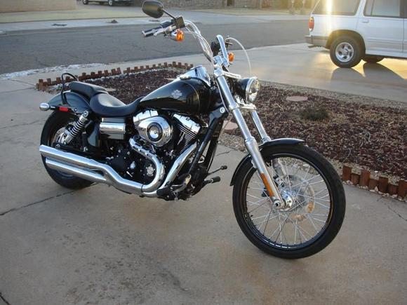 2010 Wide Glide with 10" Mini Apes installed