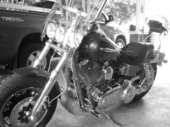 Black n White Harley