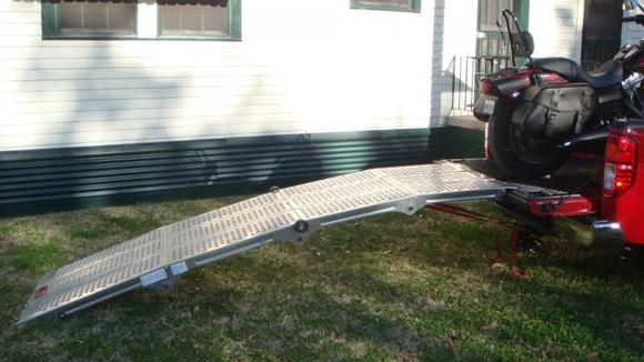 DSC01760 SCORPION ramp,10 foot long 36 inches wide folds lengthwise 4 times, very solid but quite expensive.