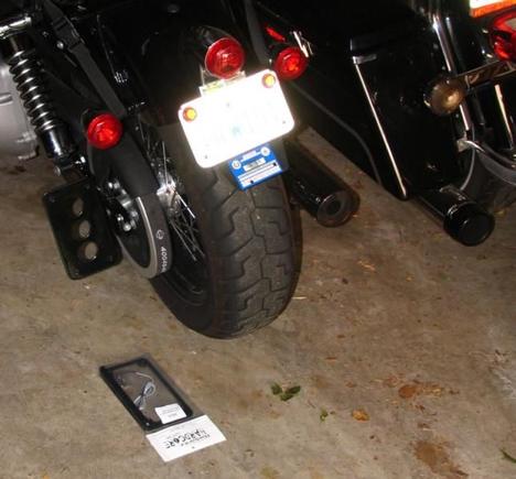 Road 6 Custom License Plate Bracket
