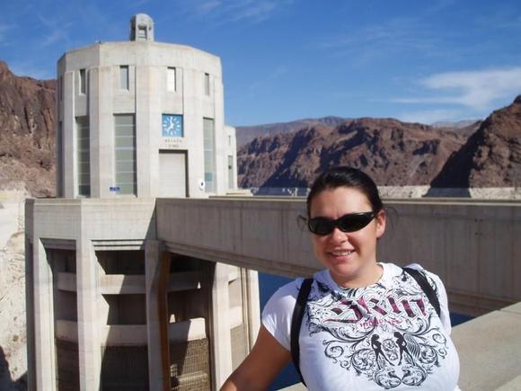 Jen in front of the leader of the Decepticons