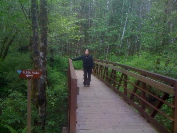 Alsea Falls Foot Bridge
