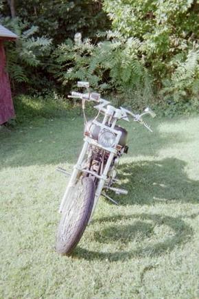 89 sporty Wide glide front end , Crazy z bars , stretched headlight, Flatside tanks Lots more .....