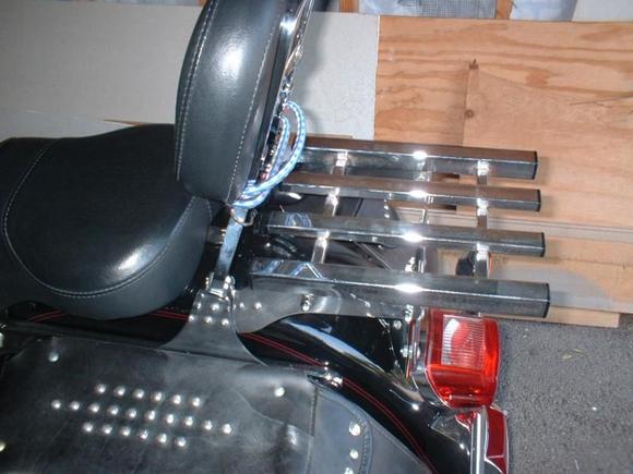 luggage rack on bike