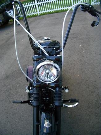 Bar &amp; Shield floating on fenders, LED turn signals, 16" apes, Stage two big sucker