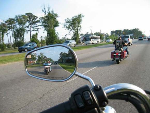 My hubby &amp; me in the mirror.