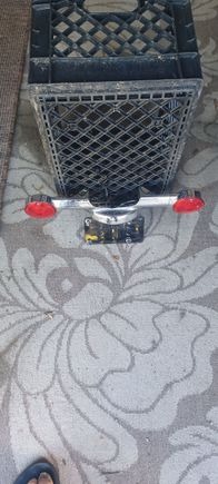 Rear turn signal bar. wires to license plate light are cut. $20