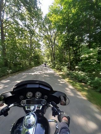 The ride through the park.