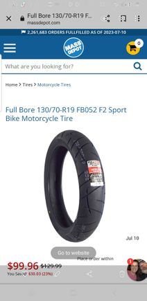 This is the front tire I am running.