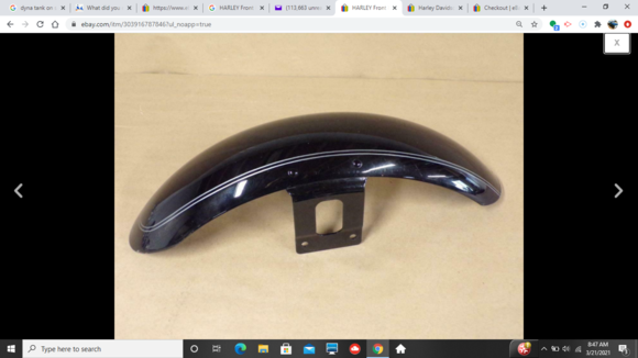 eb*y front fender.. to be cut