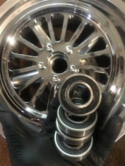 AS YOU see my rims are home, and free of those god awful excuses for bearings????