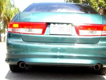 OEM Coupe V6 Dual Exhaust.