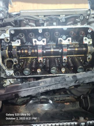 With rocker arm assembly removed