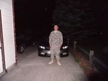 One last pic of me with my civic before going back to Iraq!!!