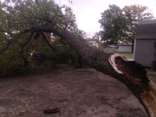 Thank god I parked in the front that night.  The other truck only suffered 2 minor scratches and a hyper-extended review mirror.