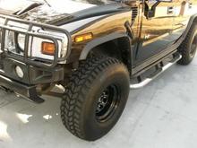 I sell these at 75.00 each if you guys are interested. The wider 16.5 x 9.75 Pro Comp Rock Crawler wheels give the tires an agressive look.