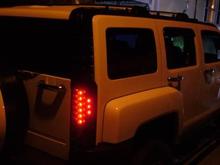 BLACK LED TAILS/CROSS BARS/CHROMED OUT