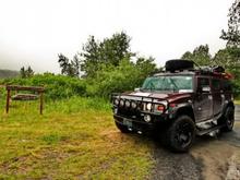 Exiting the ATV trails near Saltery Lake, Kodiak Alaska