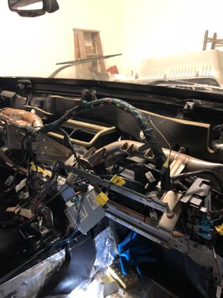 Dash assembly removed