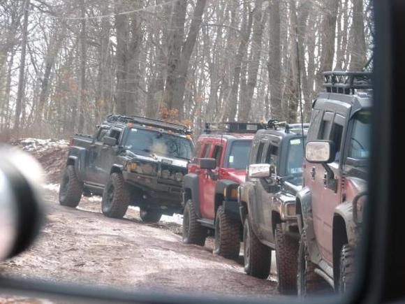 2011 ClubHummerOffroad.com April Fools Run at Rausch Creek PA (bringing up the rear)