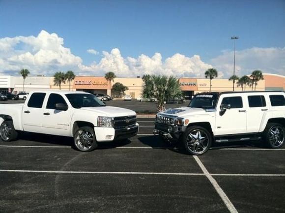 H3 and silverado
